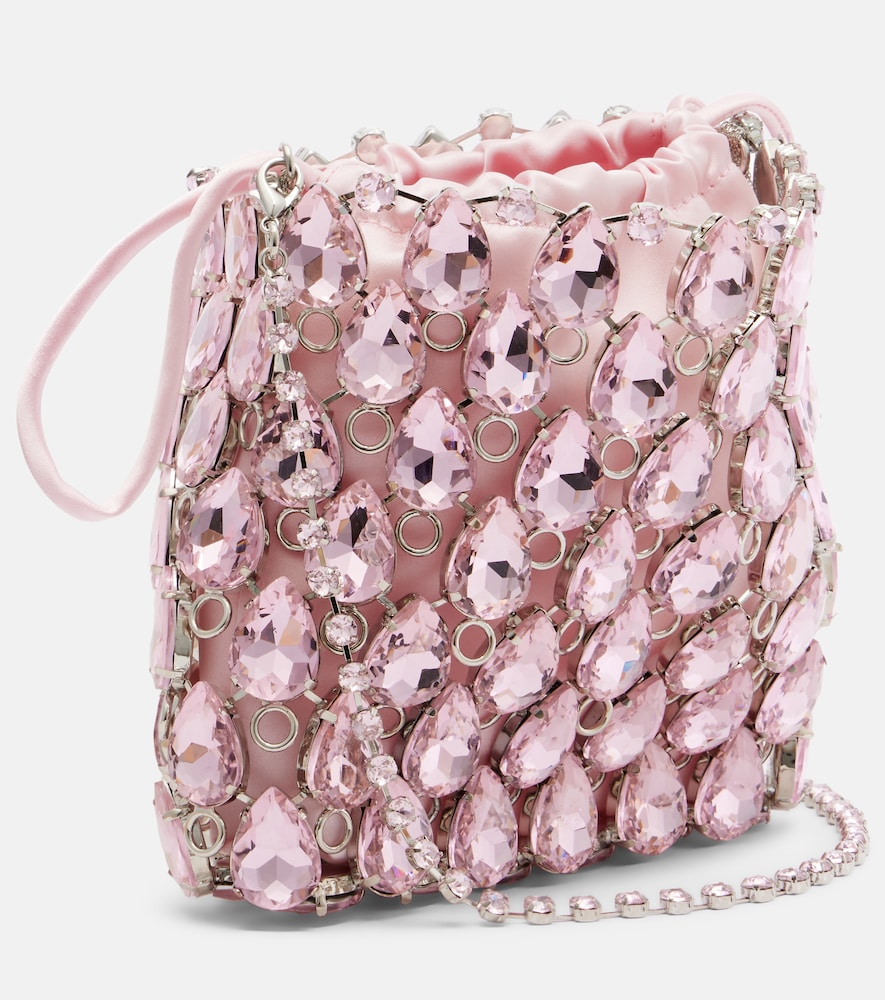  Self-portrait Self-portrait Mini Embellished Chainmail Clutch 
