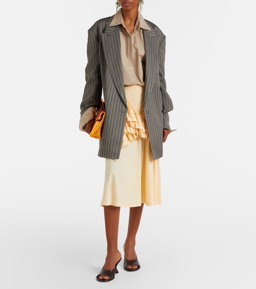 Dries Van Noten Humairah cotton midi skirt