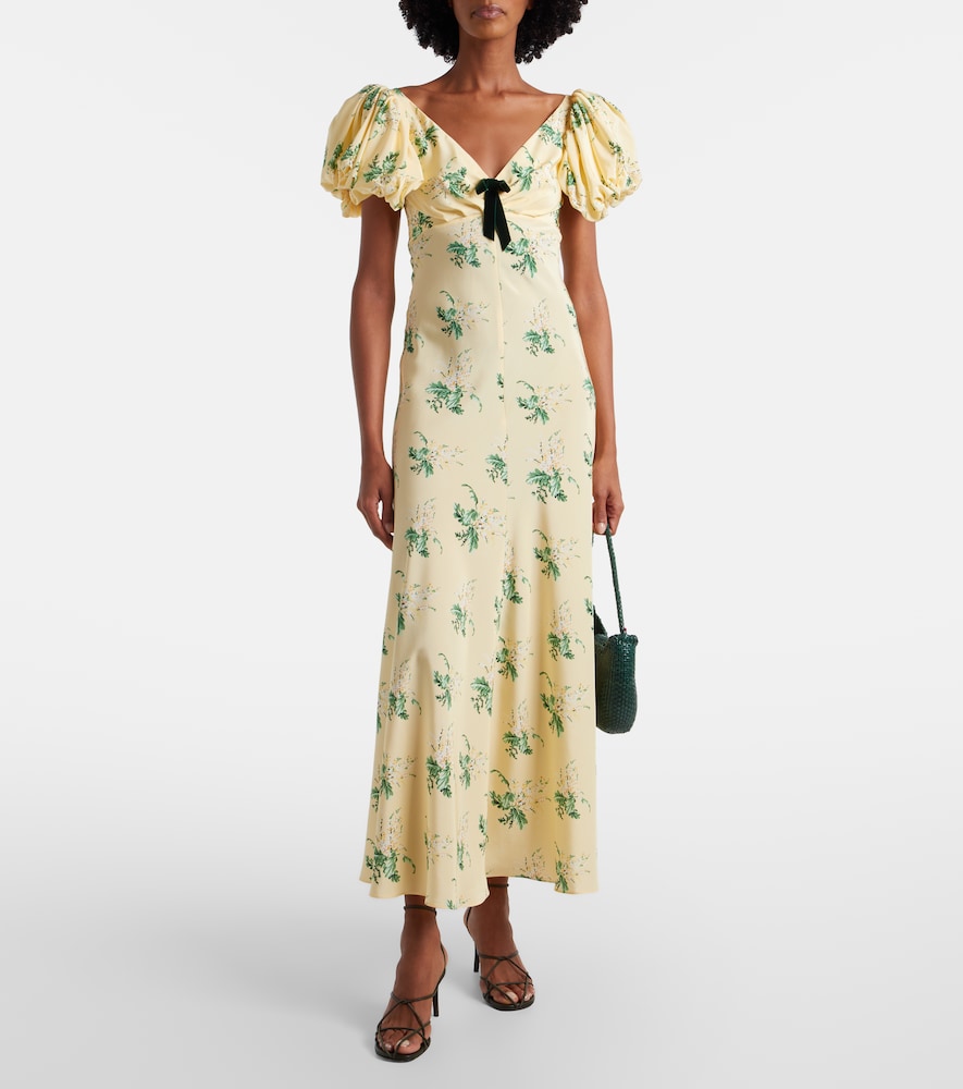 Rodarte Floral silk crêpe gown