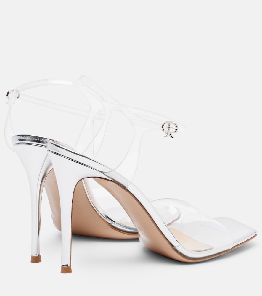 Cher Leather-Trimmed Pvc Slingback