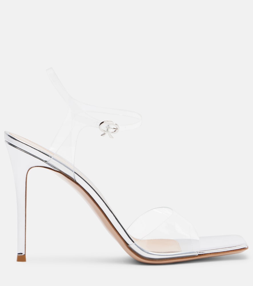 Cher Leather-Trimmed Pvc Slingback