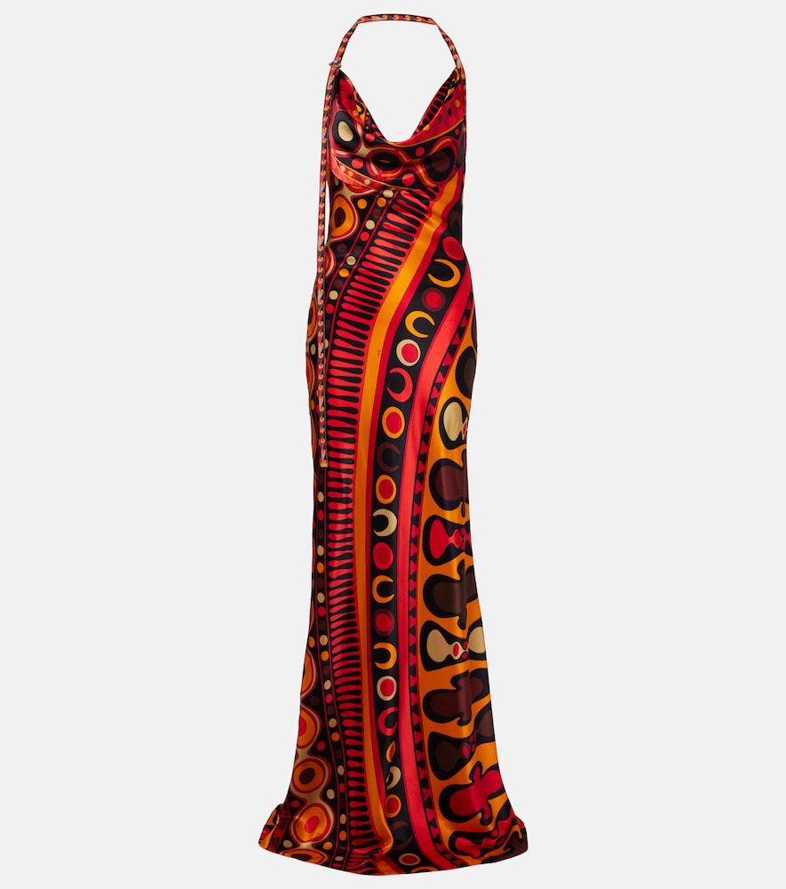 Maxikleid Soleil aus Satin