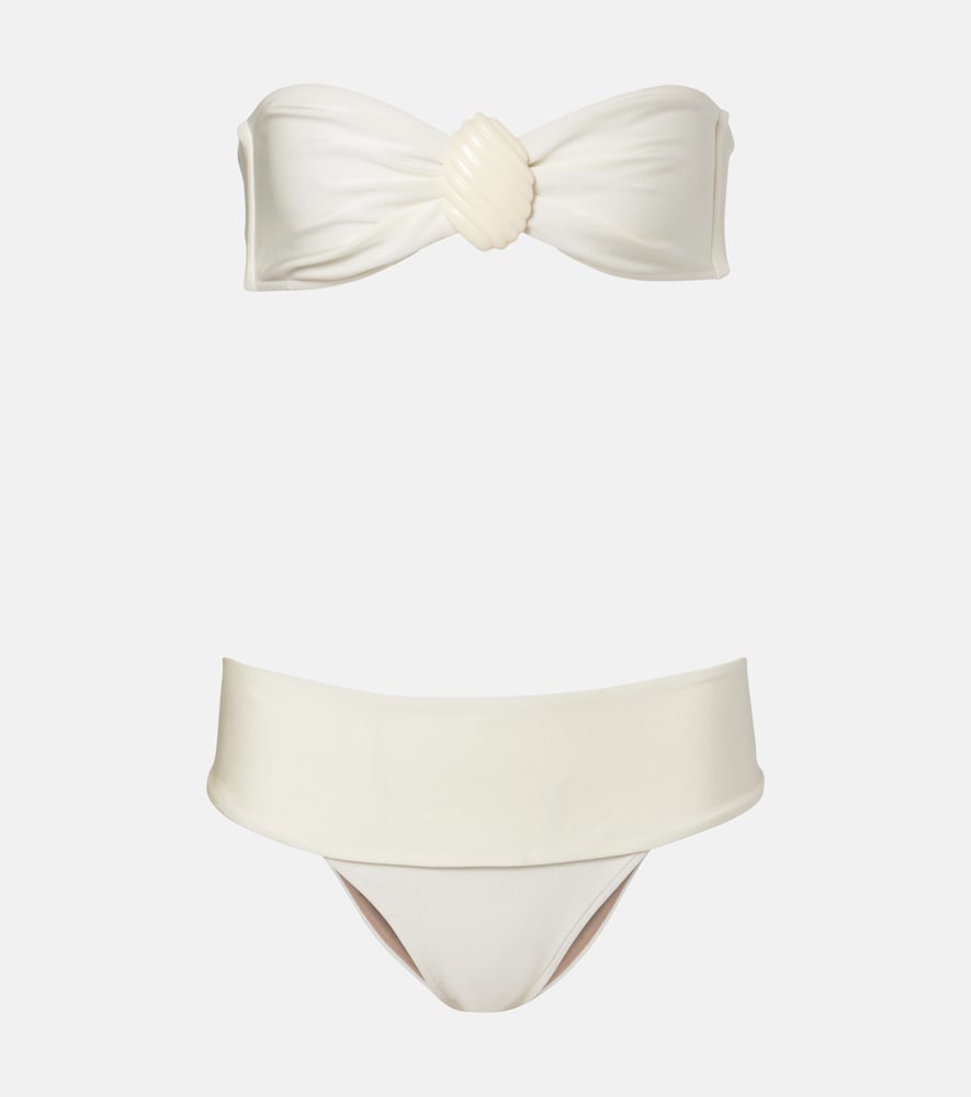 Embellished bandeau bikini