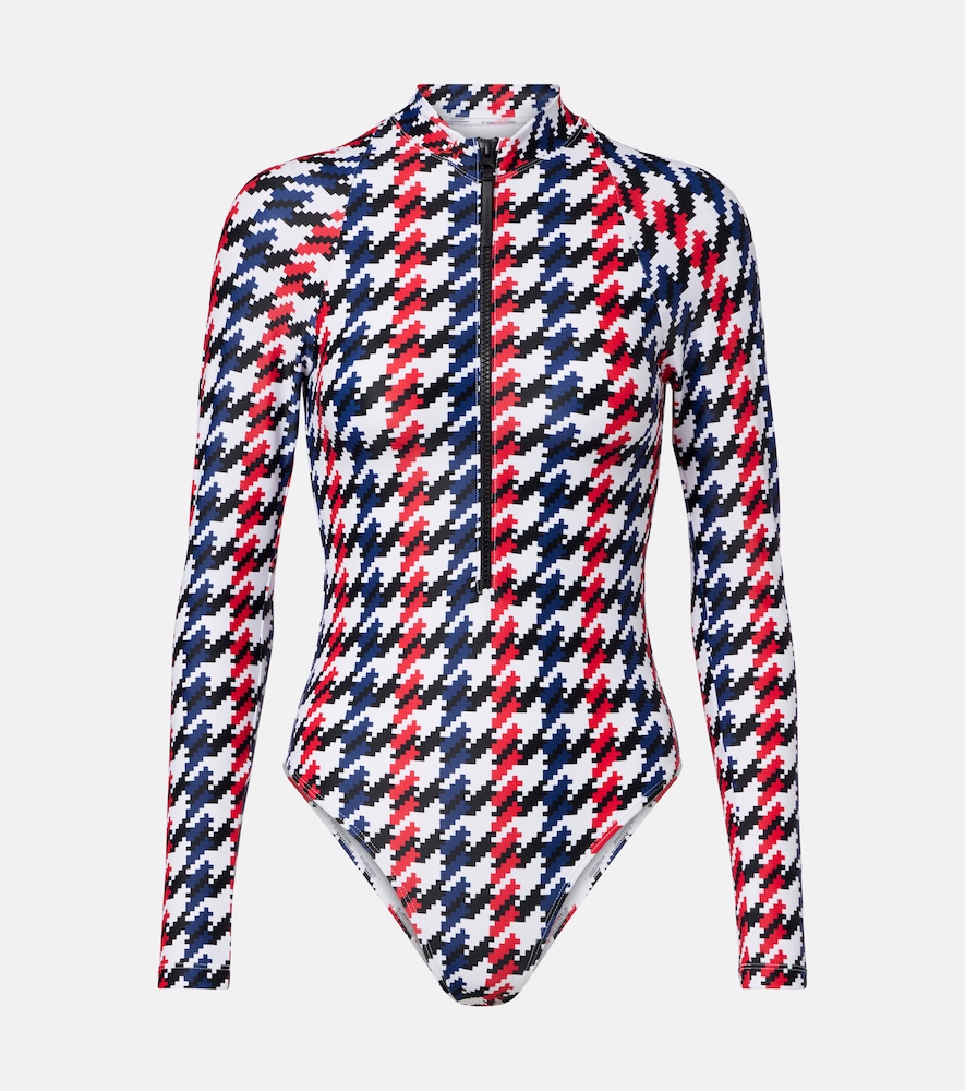 Perfect Moment Houndstooth swimsuit