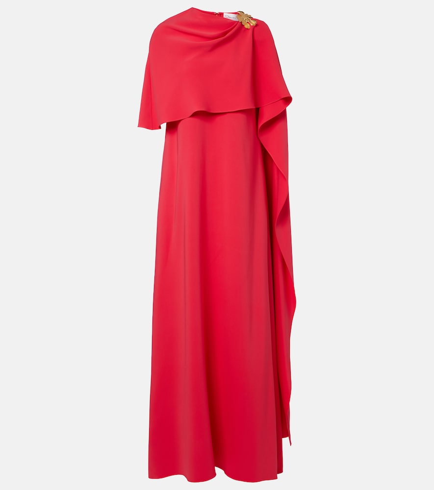 Oscar de la Renta Embellished silk-blend georgette gown | Thumbnail 7