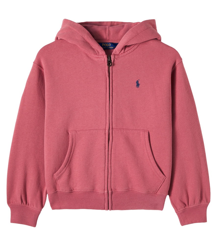 Felpa in misto cotone con cappuccio
