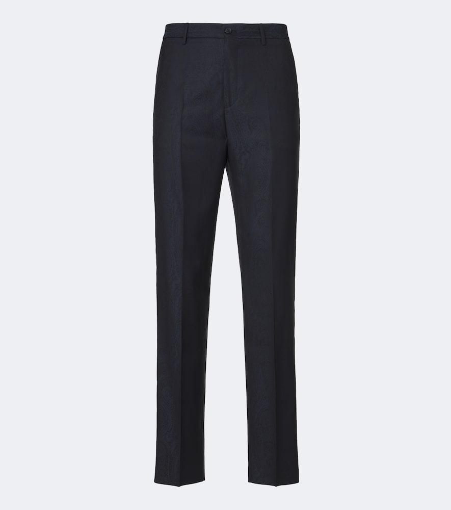 Etro Jacquard virgin wool straight pants　エトロ ジャカード バージン ウール ストレート パンツ Etro