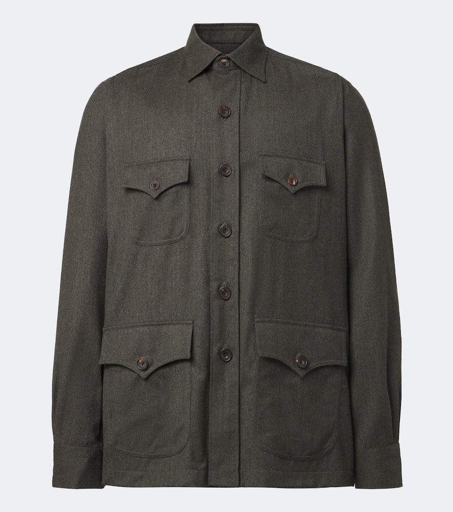 Rubinacci Wool Jacket In Grün