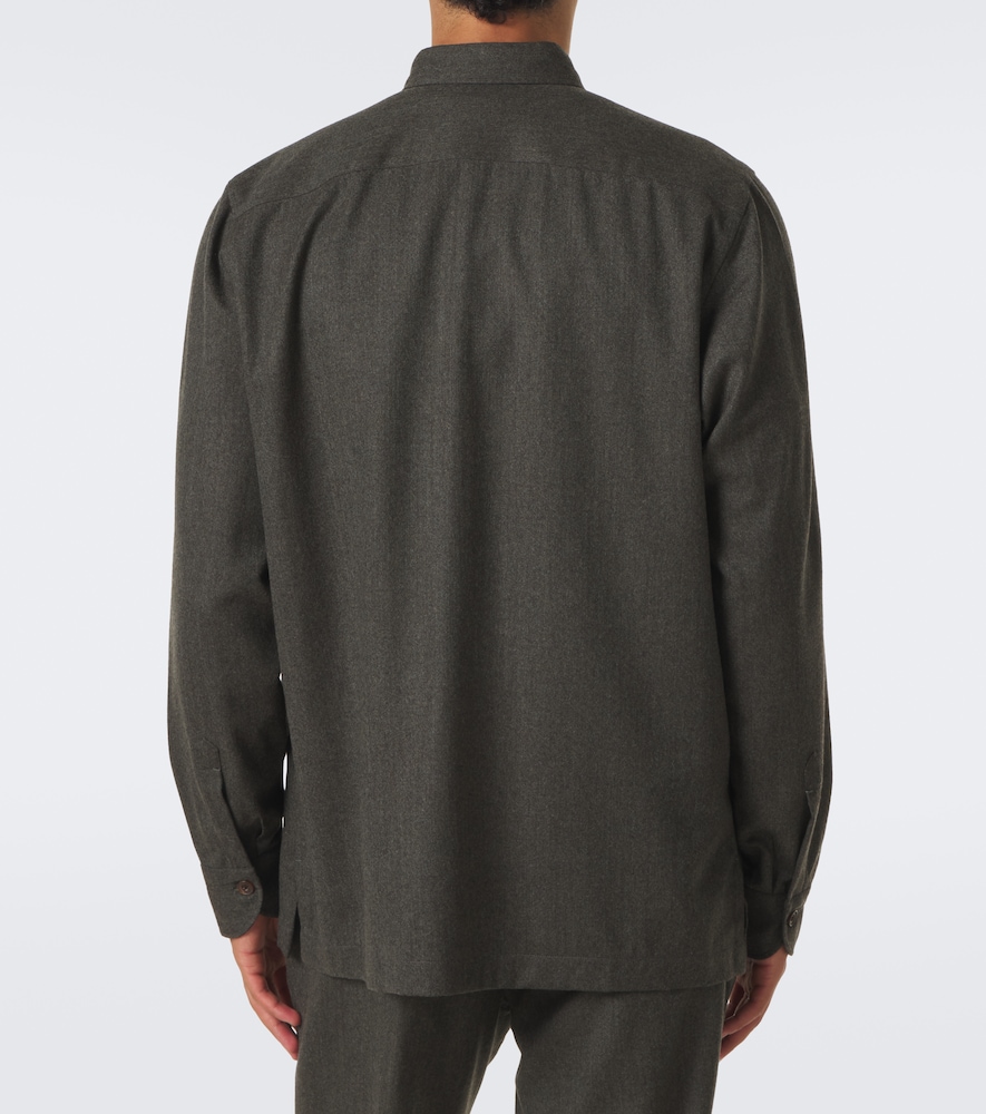 Rubinacci Wool Jacket In Grün