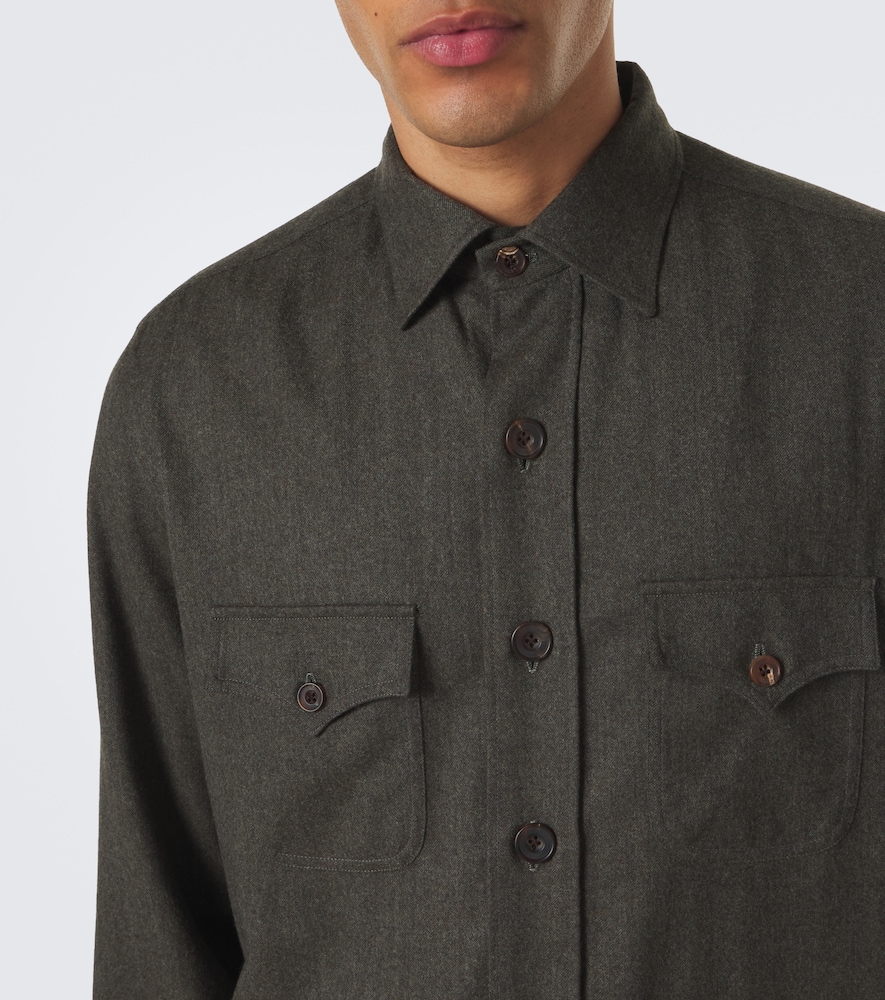 Rubinacci Wool Jacket In Grün