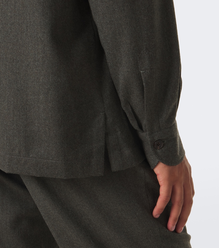 Rubinacci Wool Jacket In Grün