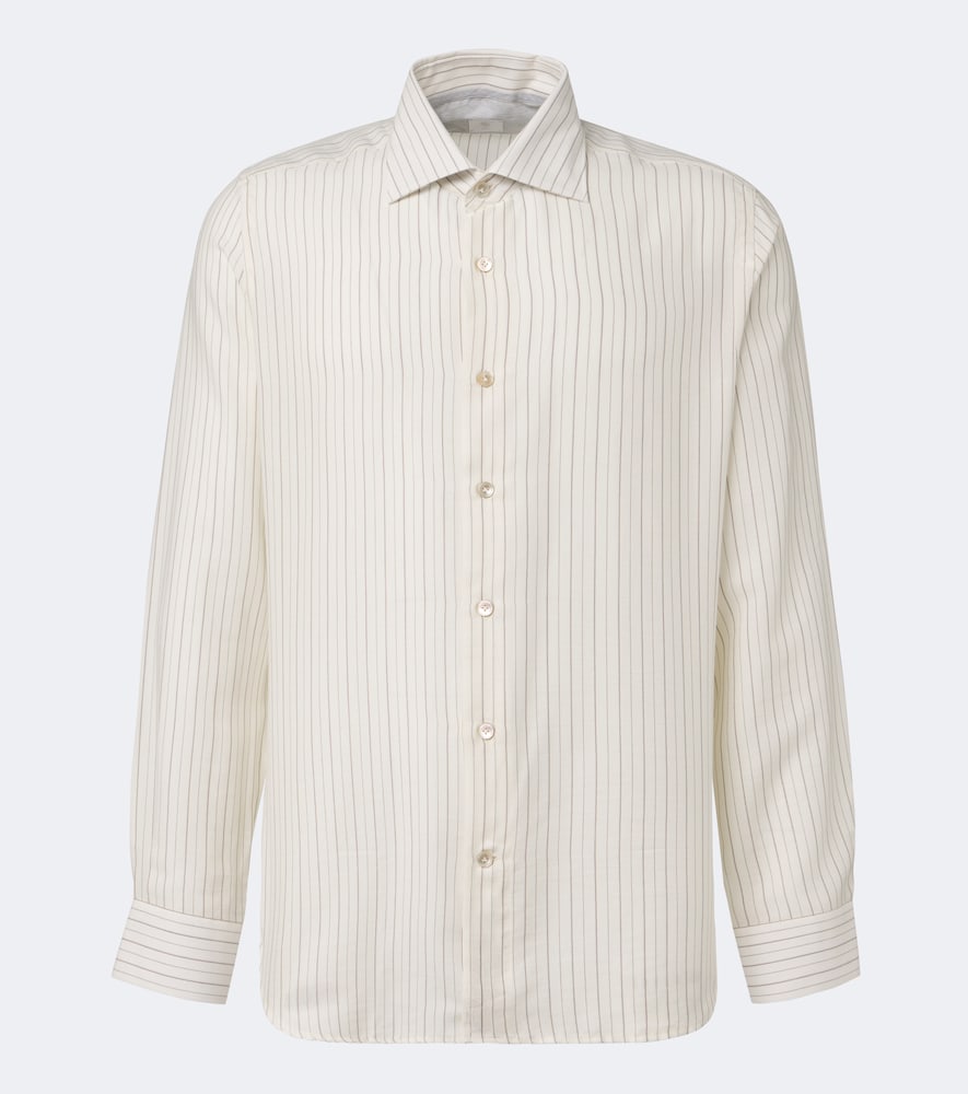 Eleventy Chemise en serg rayures 330€