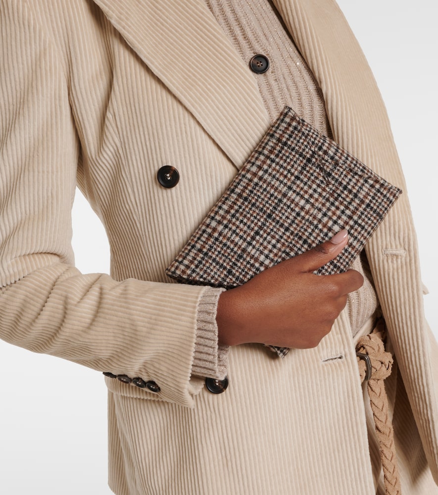 Brunello Cucinelli Monili Mini plaid clutch | Thumbnail 6