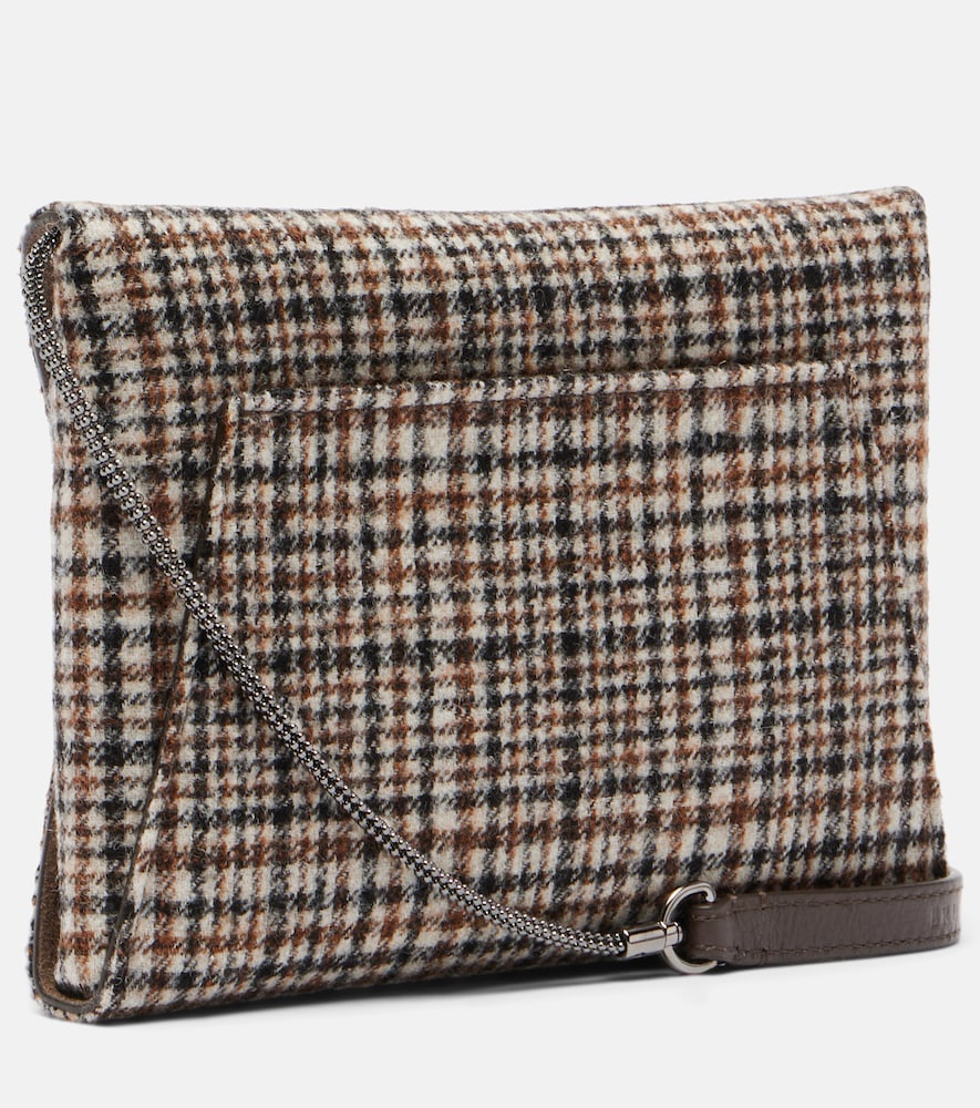 Brunello Cucinelli Monili Mini plaid clutch | Thumbnail 5