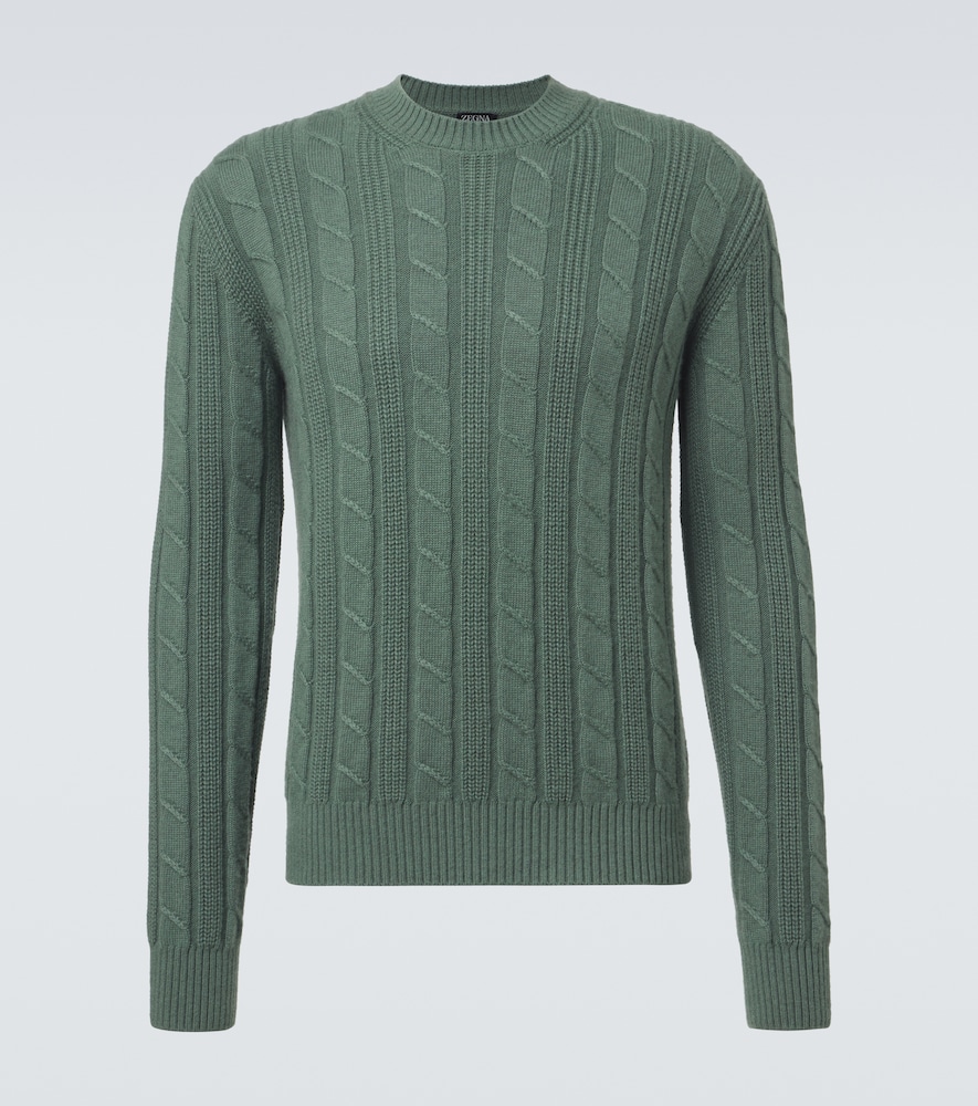 Cable-Knit Cashmere Sweater