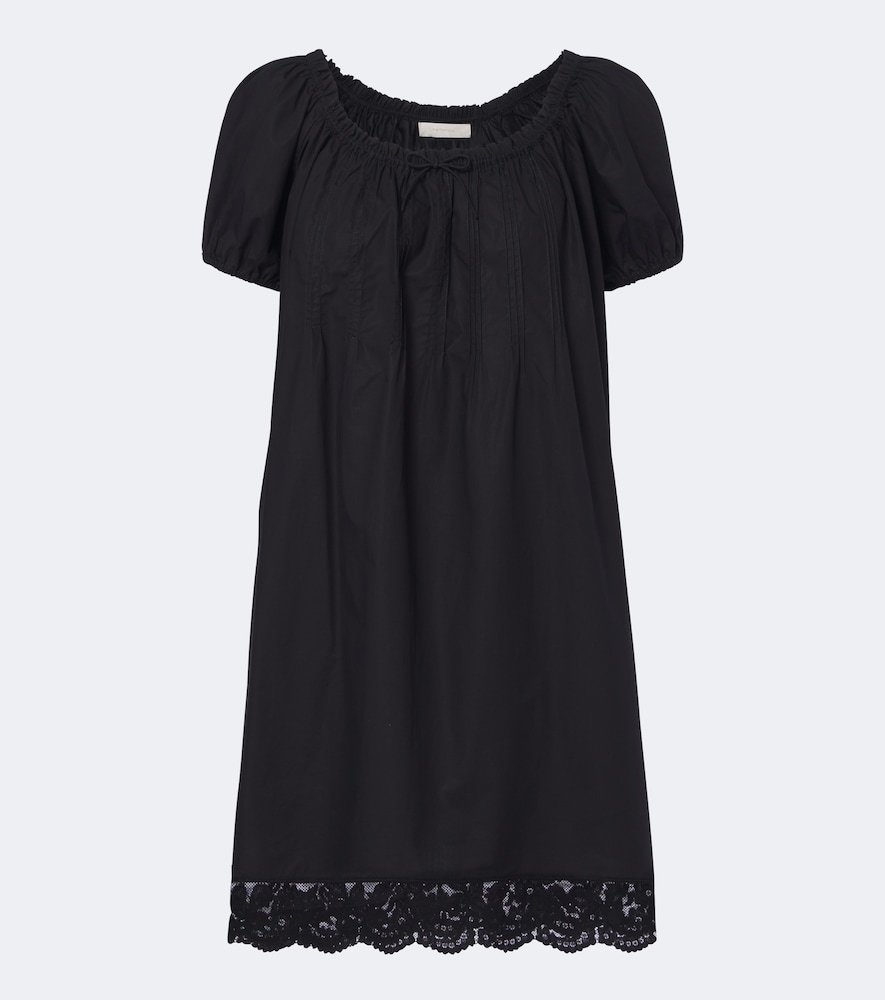 Minikleid Conca aus Baumwolle mit Spitze