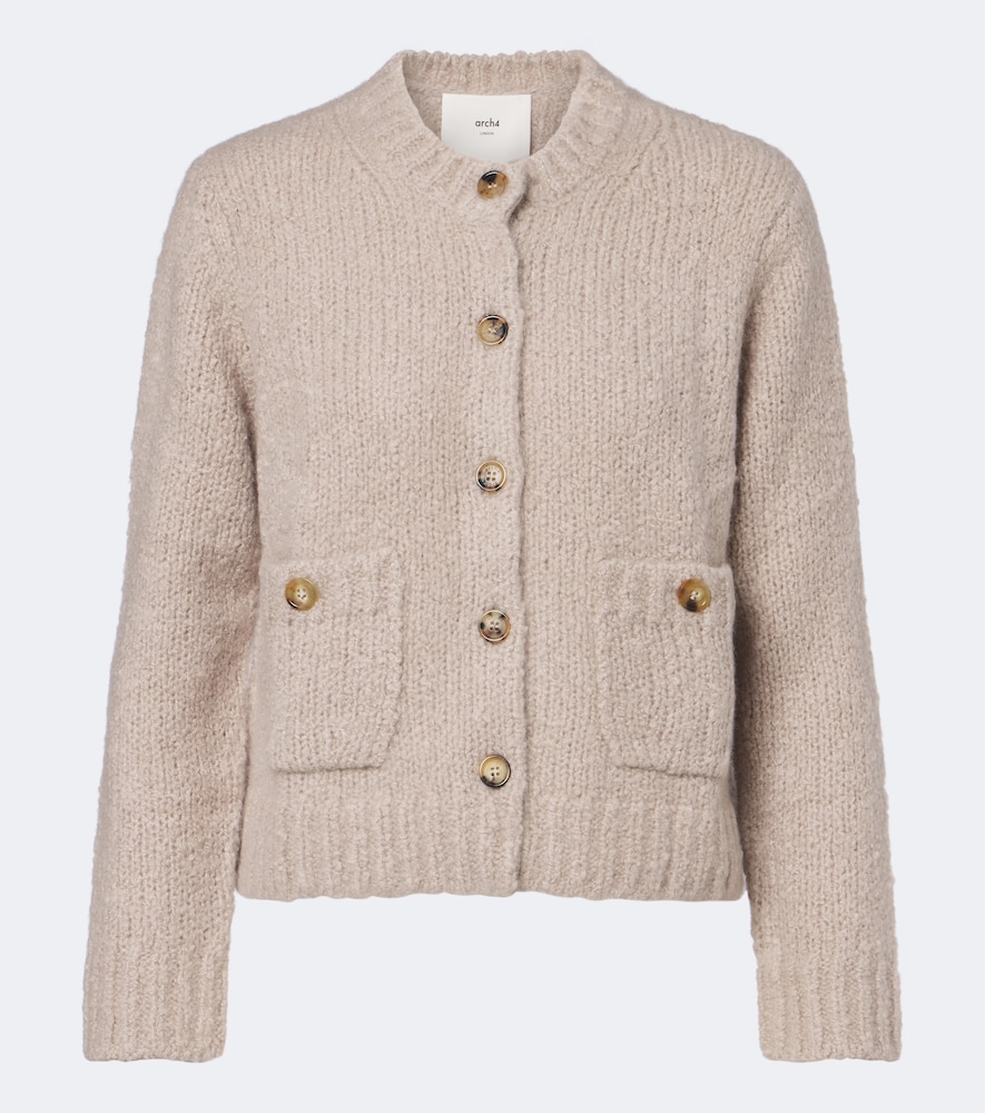 Arch4 Behati Cashmere And Silk Cardigan In Neutral