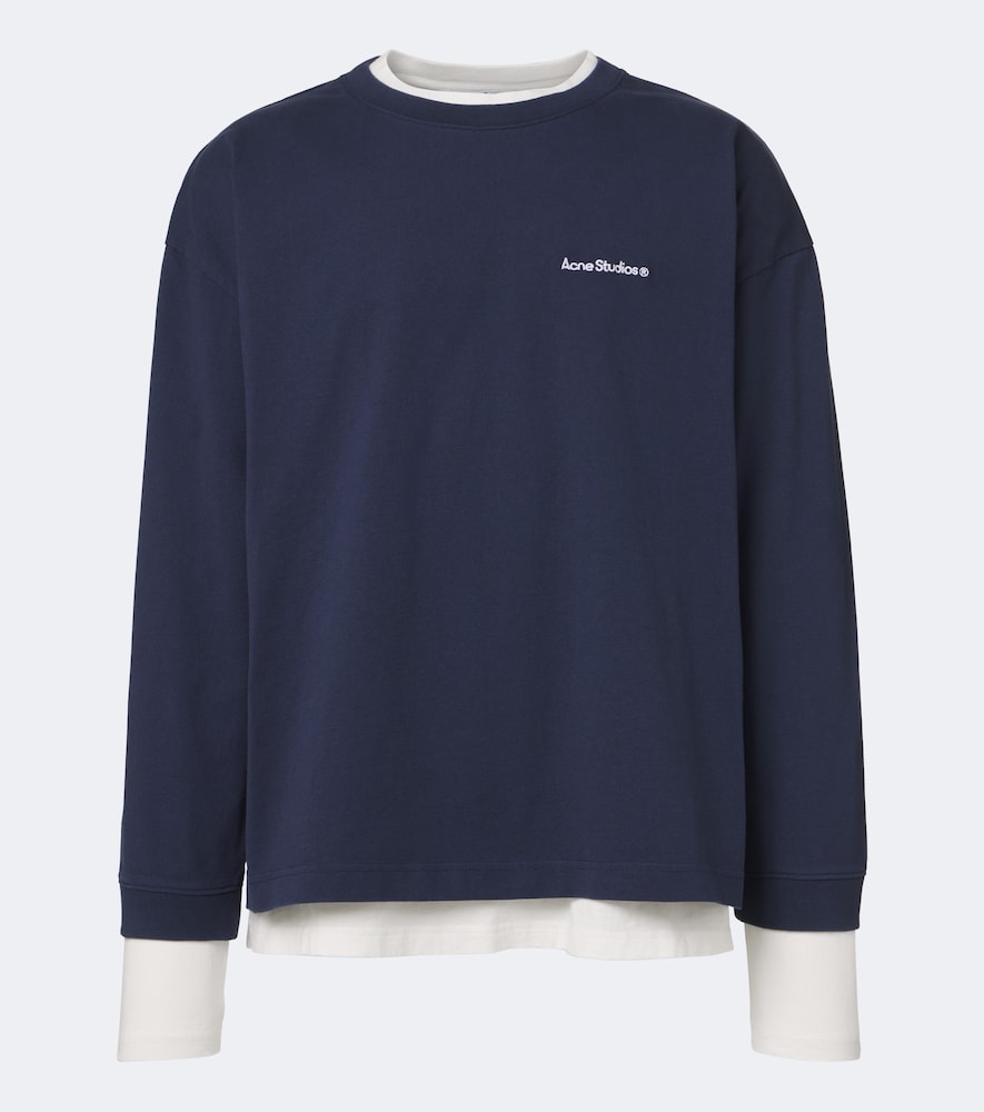 Acne Studios Ericka Cotton Sweatshirt In Blue