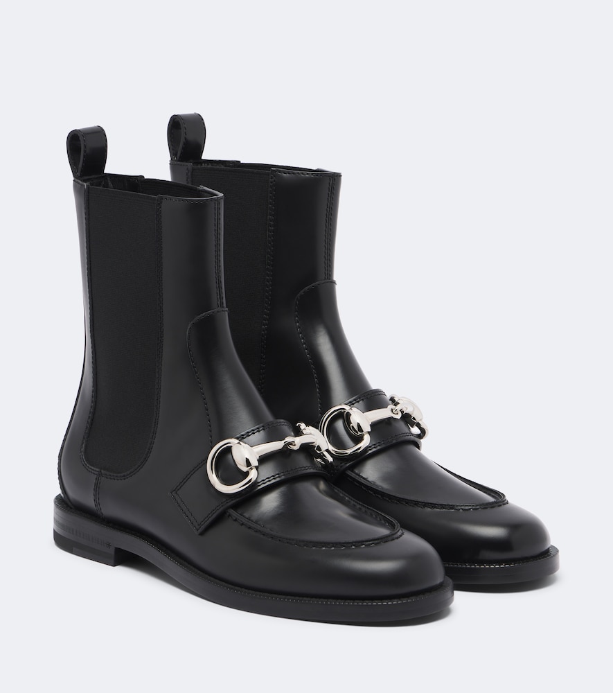 Boulevard Horsebit Leather Chelsea Boots
