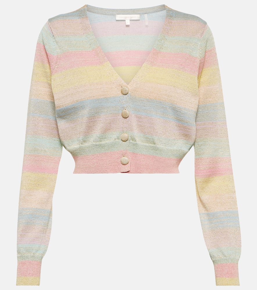 LoveShackFancy Asteria cropped knit cardigan