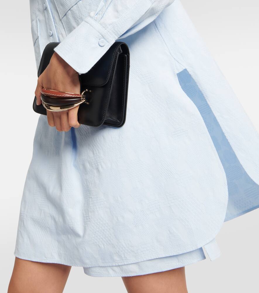 Chloé Oversized Shirt Blue Size 10 100% Cotton In Blue