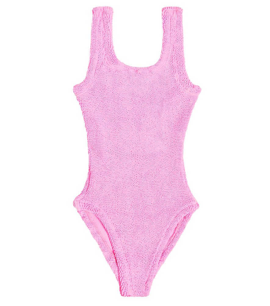 Hunza G Kids Alva bow-detail swimsuit