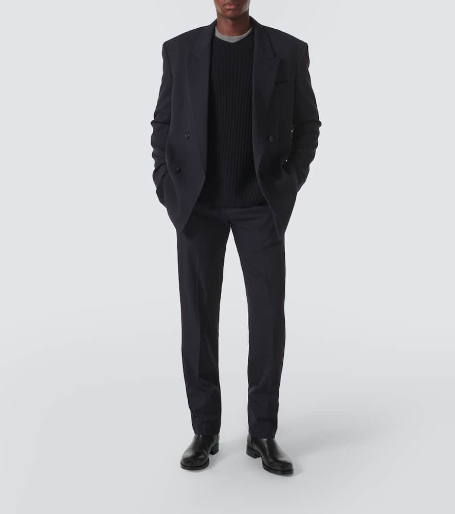 The Row Gustave Cashmere Sweater In Blue