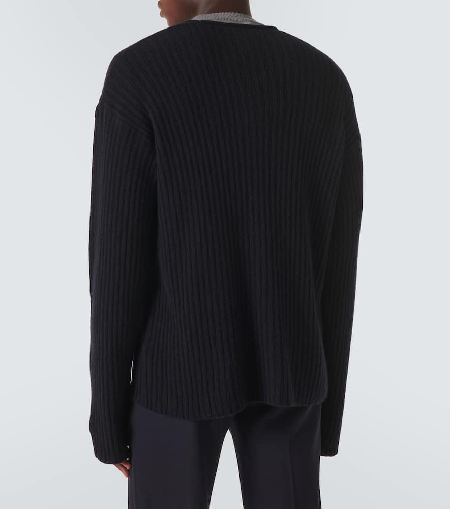 The Row Gustave Cashmere Sweater In Blue