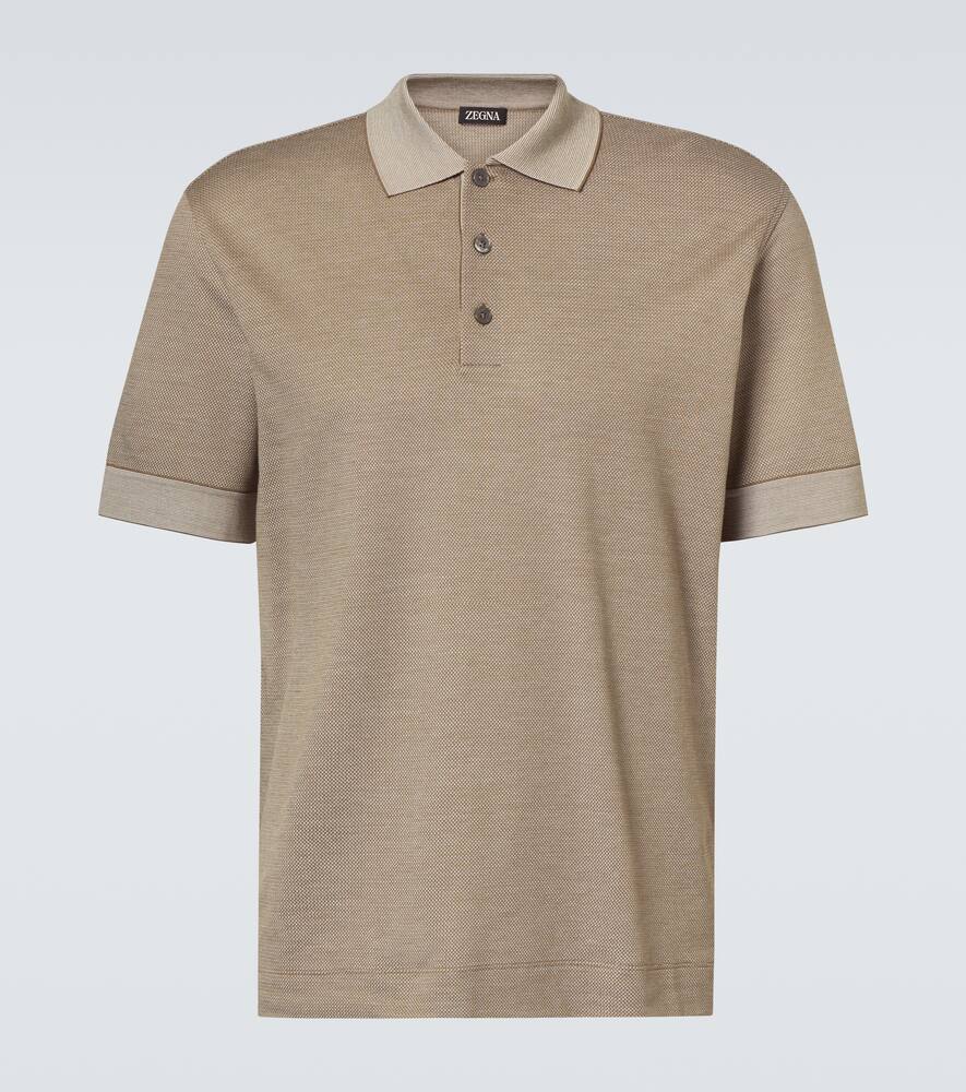 Zegna Cotton and silk polo shirt