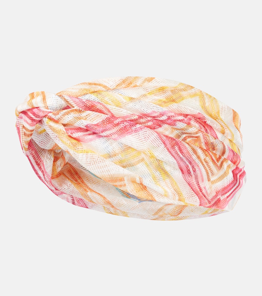 Missoni Zigzag lamé head wrap