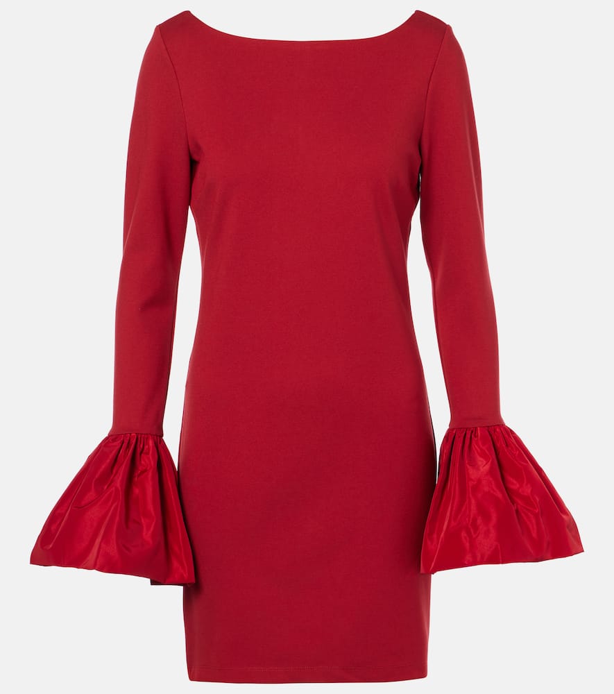 STAUD HAWTHORNE RUFFLED MINIDRESS