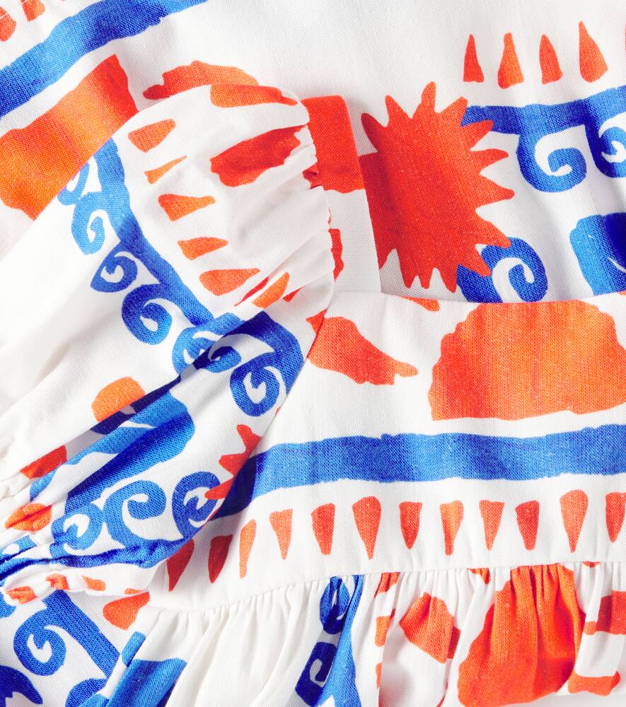 CANTO DO SOL印花棉质连衣裙