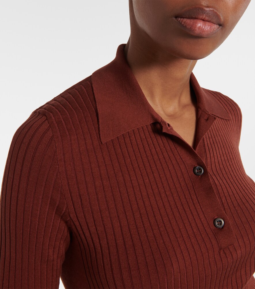  Prada Prada Polopullover Aus Einem Baumwollgemisch 