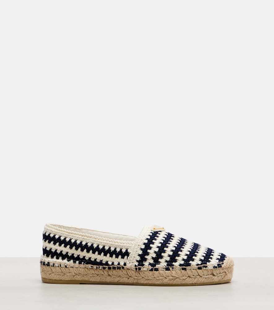  Prada Prada Espadrilles Aus Häkelstrick 