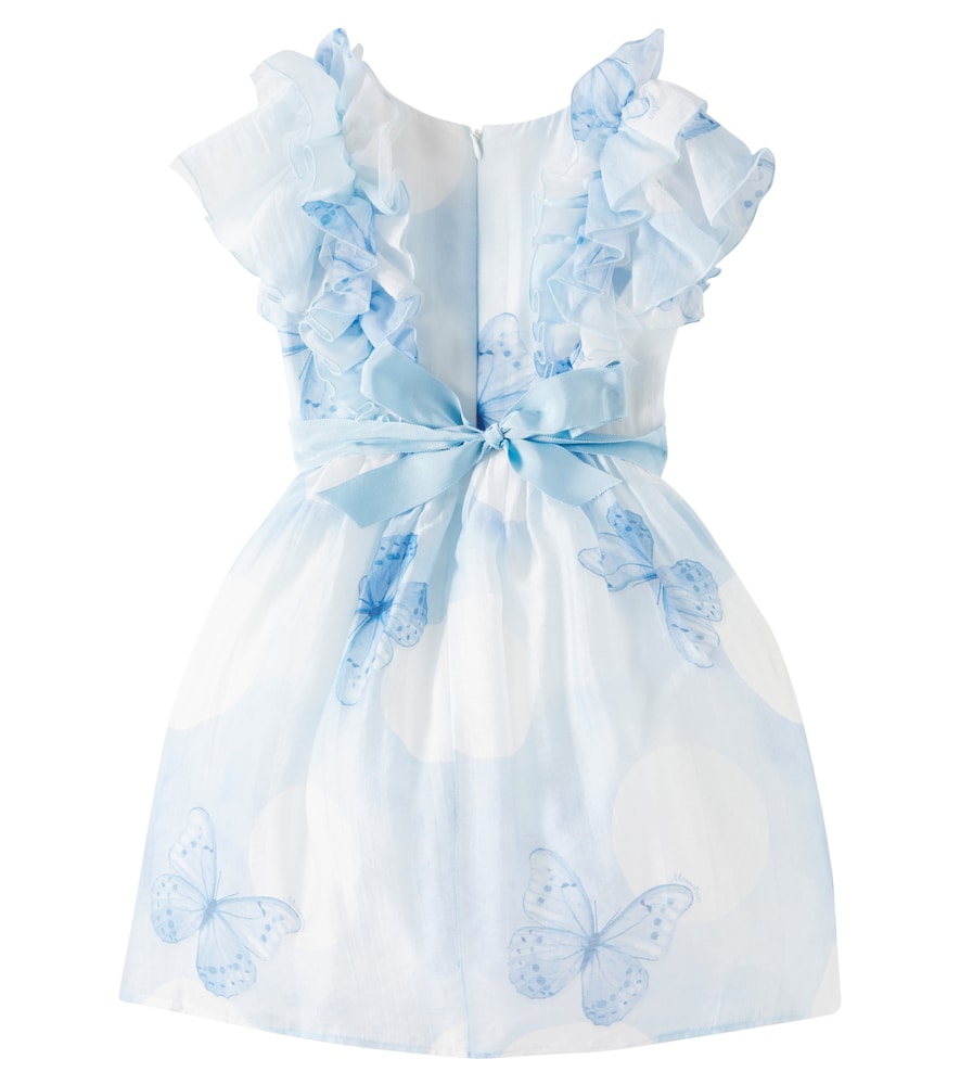 Monnalisa Monnalisa Printed Polka-dot Organza Dress 