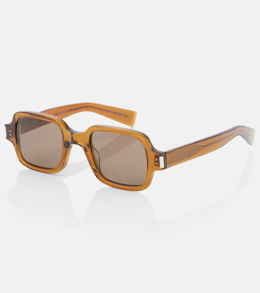 Saint Laurent Sl 720 Rectangular Sunglasses In Brown
