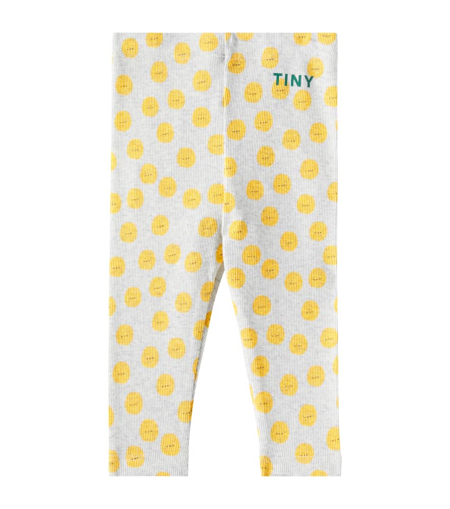 Tinycottons Baby Sun Cotton-blend Jersey Leggings In Gray