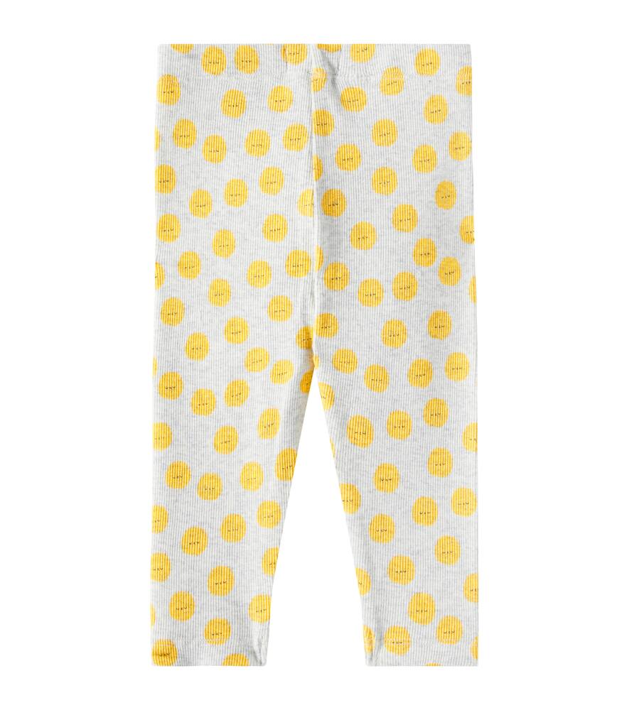 Tinycottons Baby Sun Cotton-blend Jersey Leggings In Gray