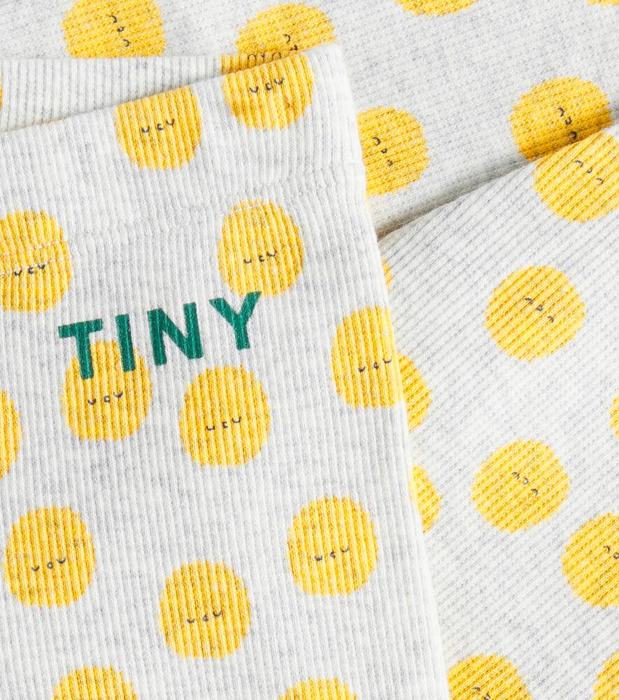 Tinycottons Baby Sun Cotton-blend Jersey Leggings In Gray