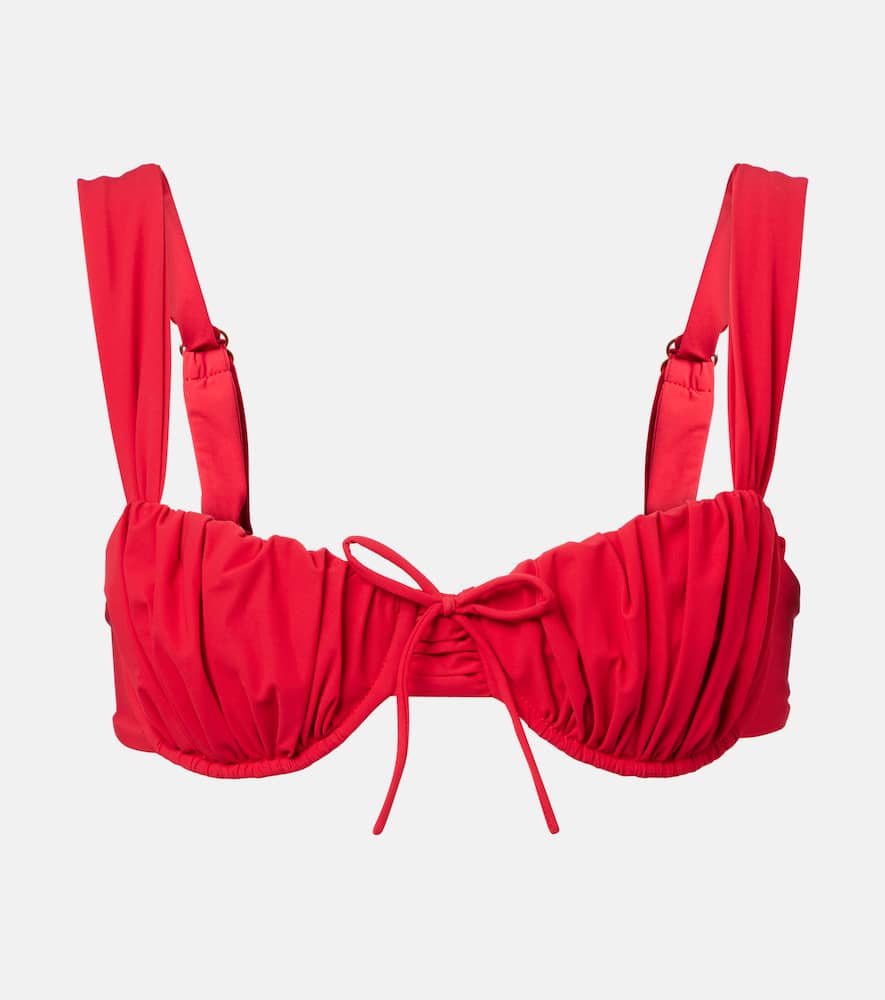 Dinard ruched bikini top