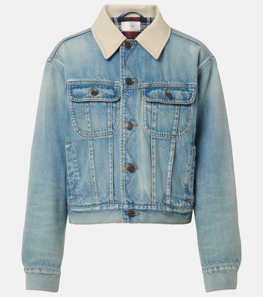 Joras twill-trimmed denim jacket