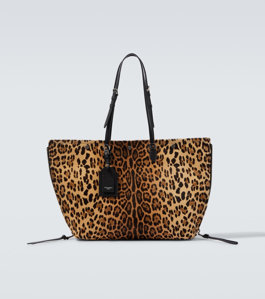 DolceGabbana Cabas Atene en cuir faon poulain motif lopard 2450 €