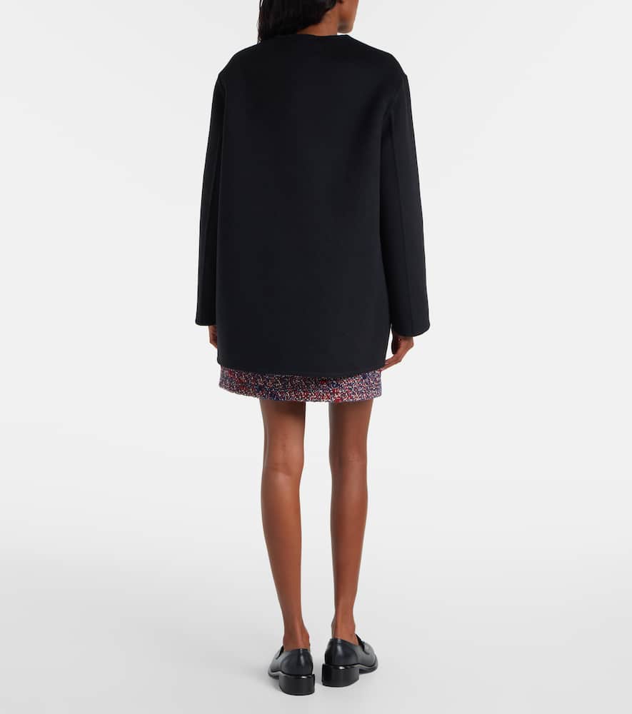 Gucci Reversible Wool Silk Jacket In Black