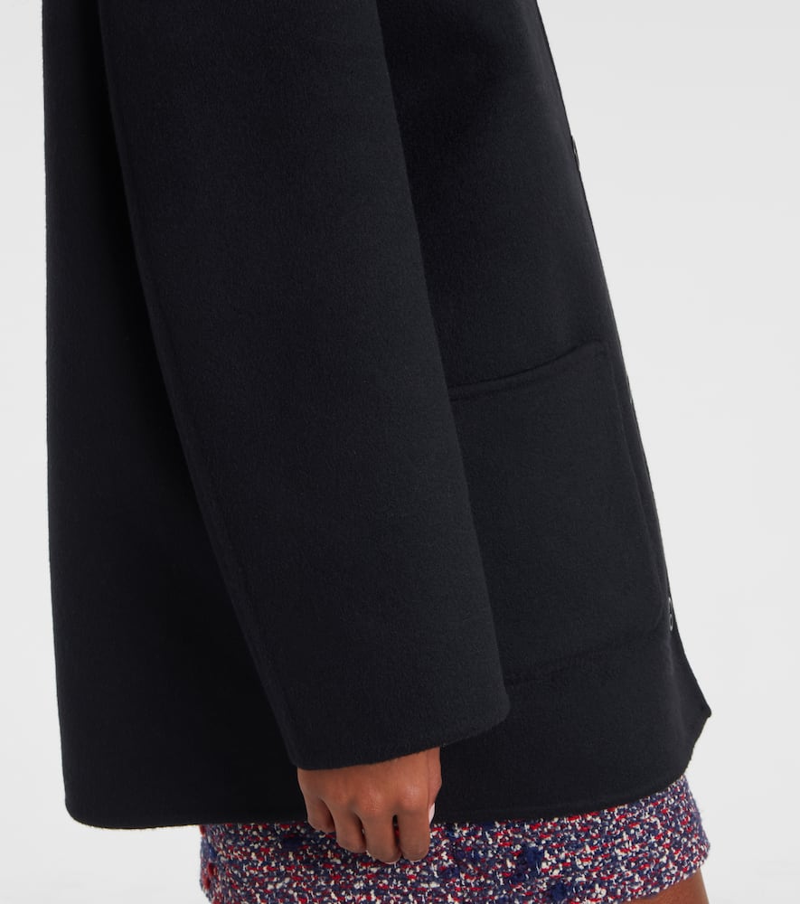 Gucci Reversible Wool Silk Jacket In Black