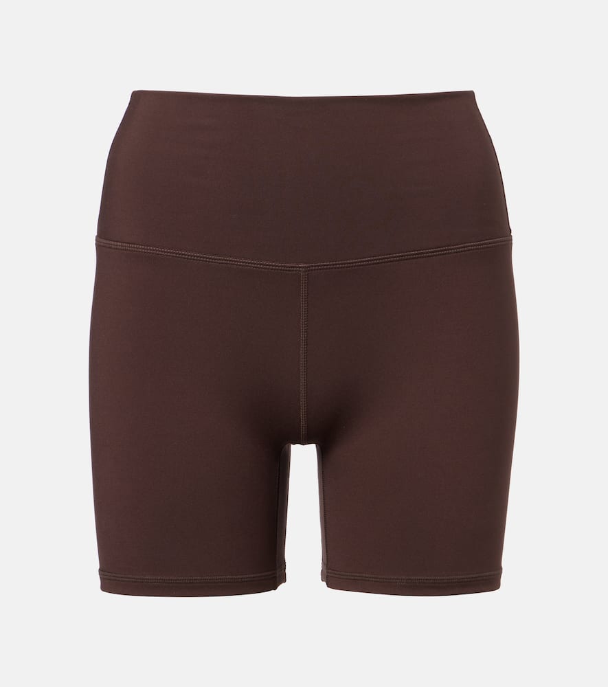 Varley Freesoft High-rise Biker Shorts In Brown