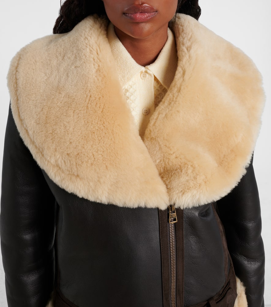 Jw Anderson J. W. Anderson Leather Aviator Jacket In Black