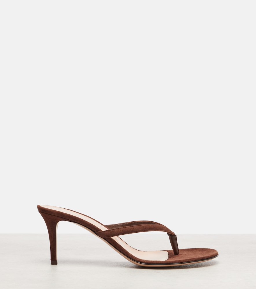 Suede Thong Sandals