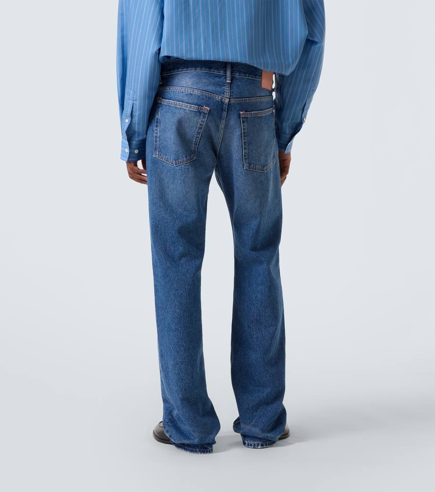 Acne Studios Distressed Straight-leg Jeans In Blue
