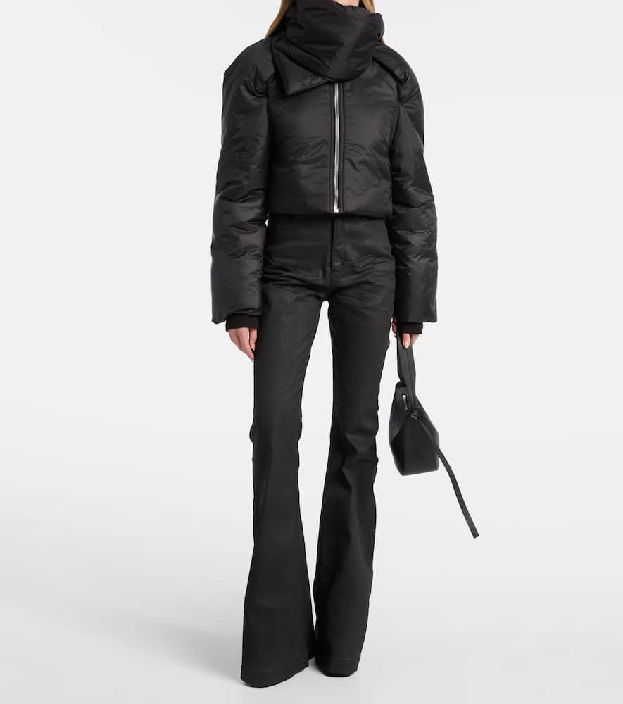 Rick Owens Convertible Puffer Jacket In Black