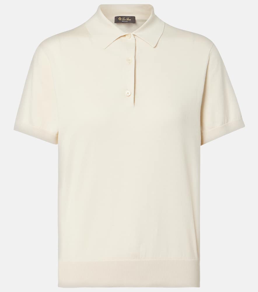 Loro Piana Cotton Polo Shirt In Sand